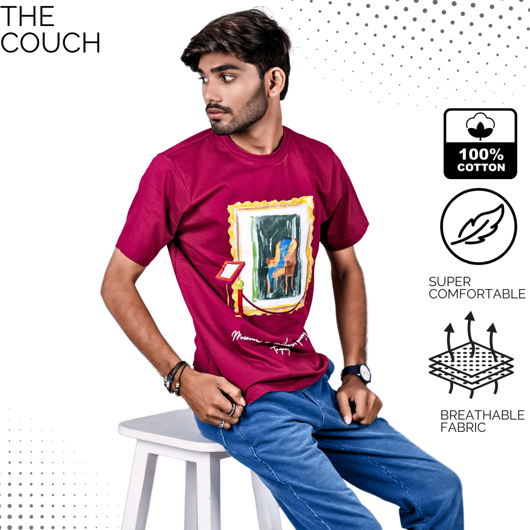 Gallery Of Trying |The Couch | Men's Printed T-shirt