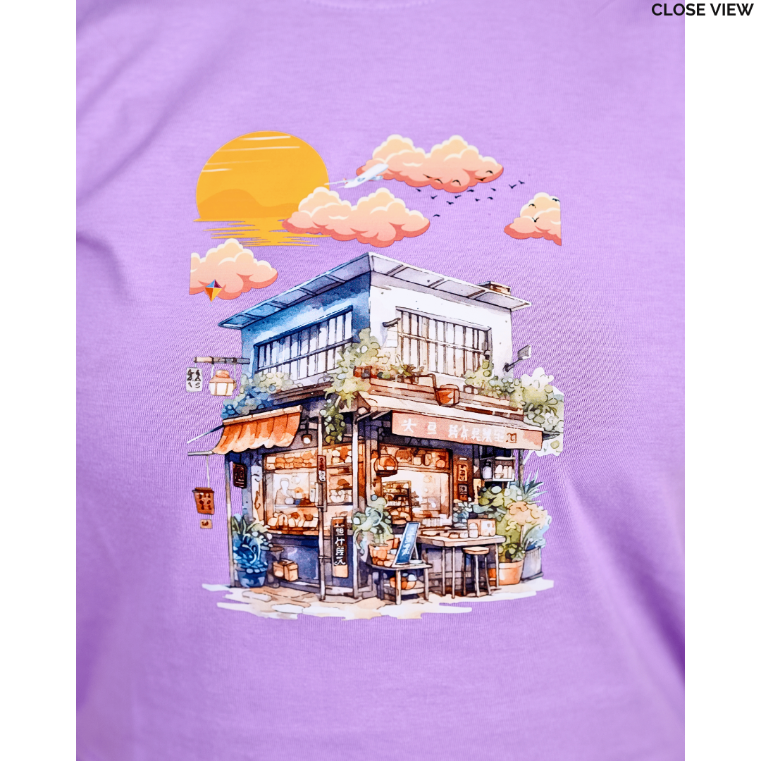 Cafe Coffee Lady Crop Top| Japanese Cafe