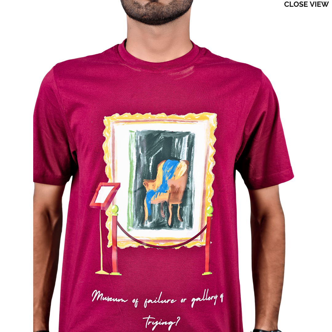 Gallery Of Trying |The Couch | Men's Printed T-shirt