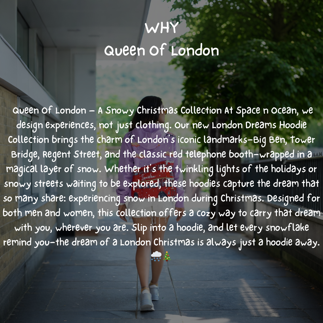 Queen Of London Women Hoodie| Regent Street