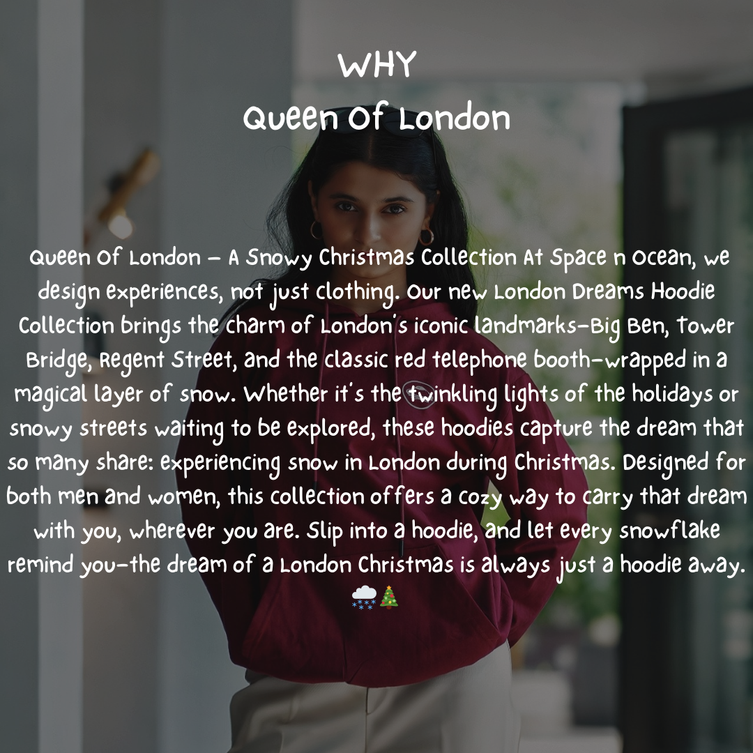 Queen Of London Women Hoodie| Big Ben