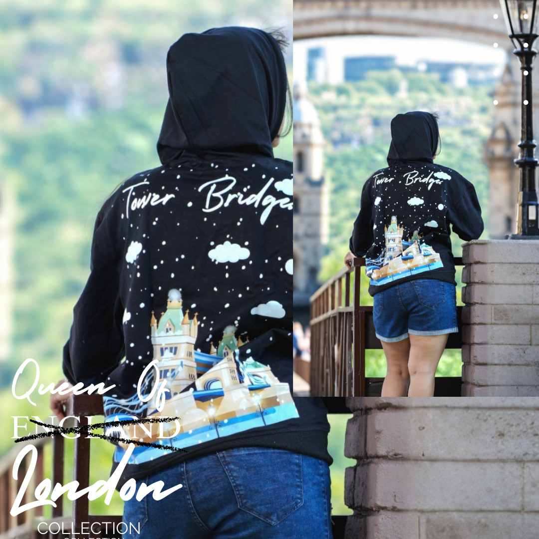 Queen Of London Women Hoodie| Tower Bridge