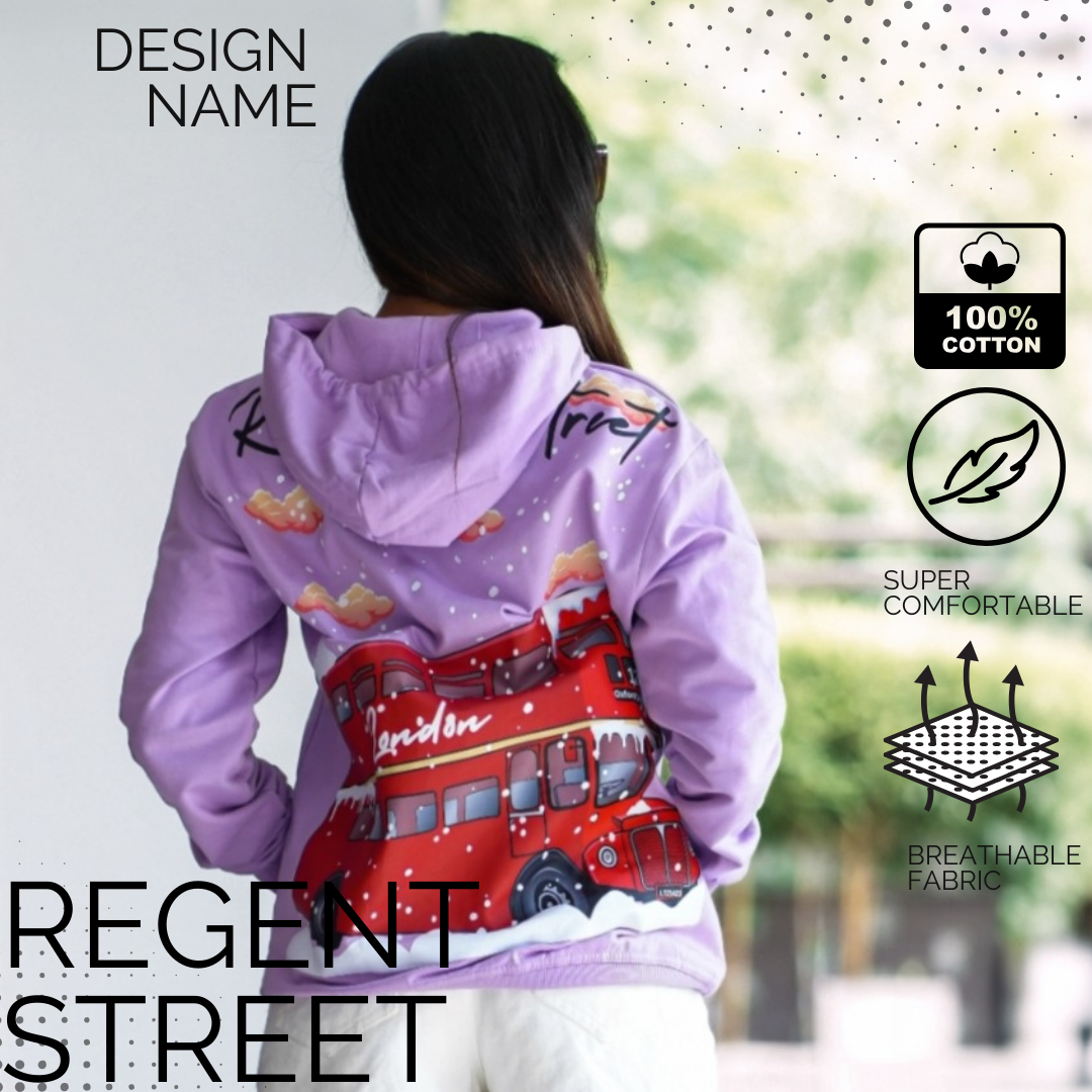 Queen Of London Women Hoodie| Regent Street