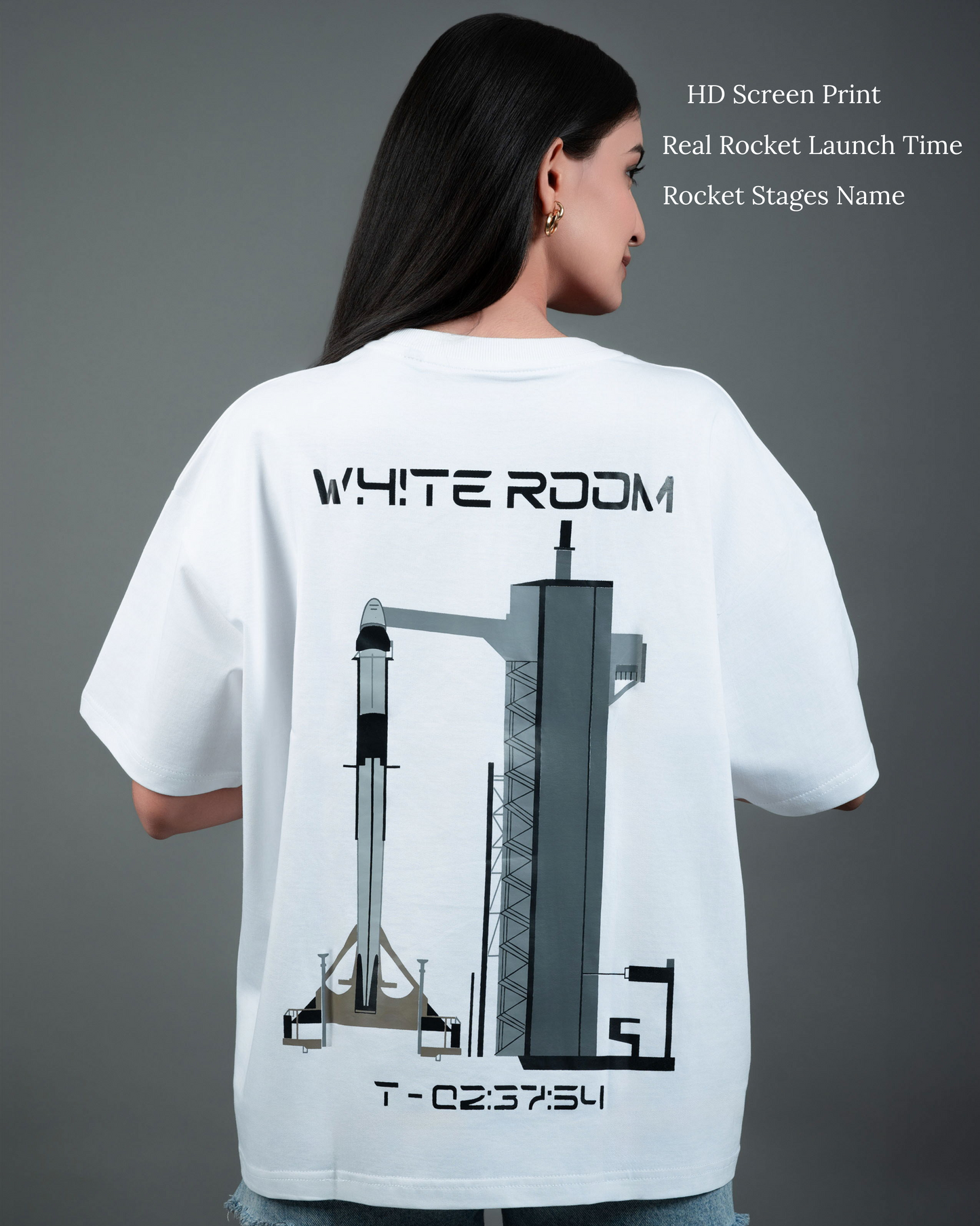 White-Room Women Oversized T-Shirt
