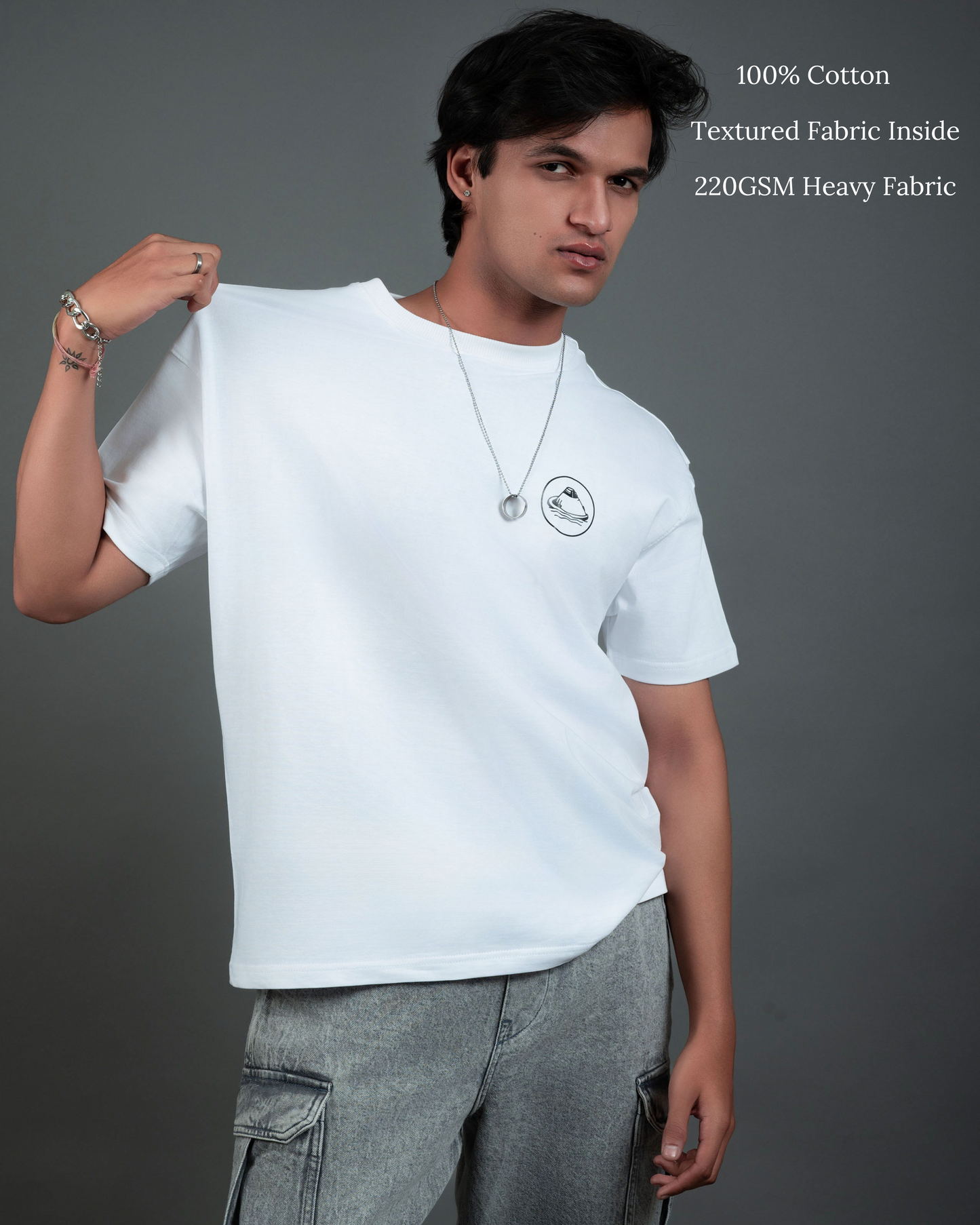 White-Room Men Oversized T-Shirt