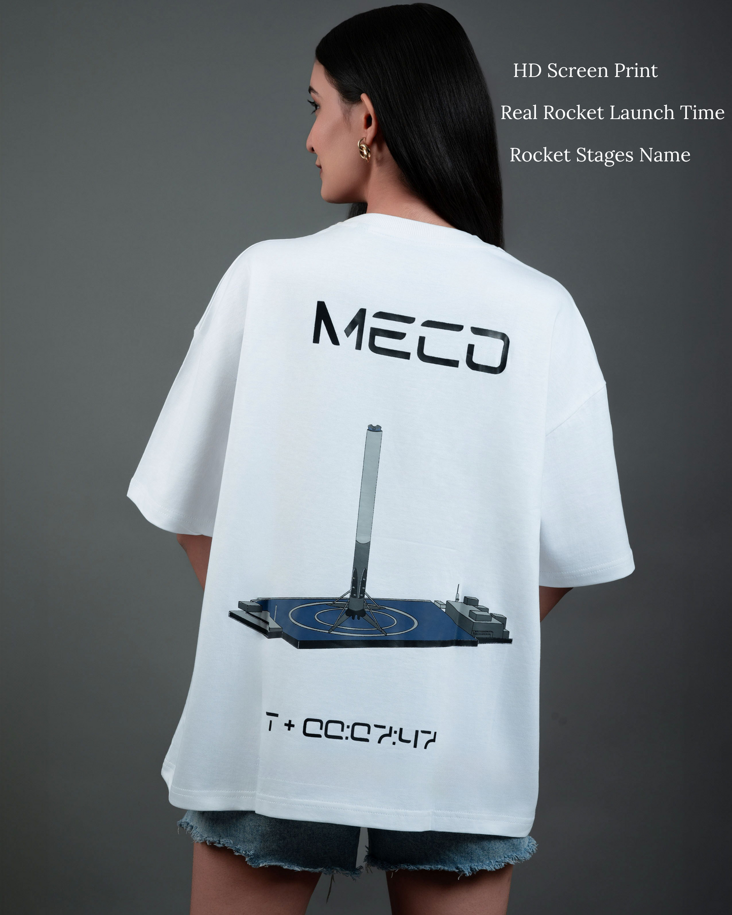 Main Engine Cut-Off Women Oversized T-Shirt