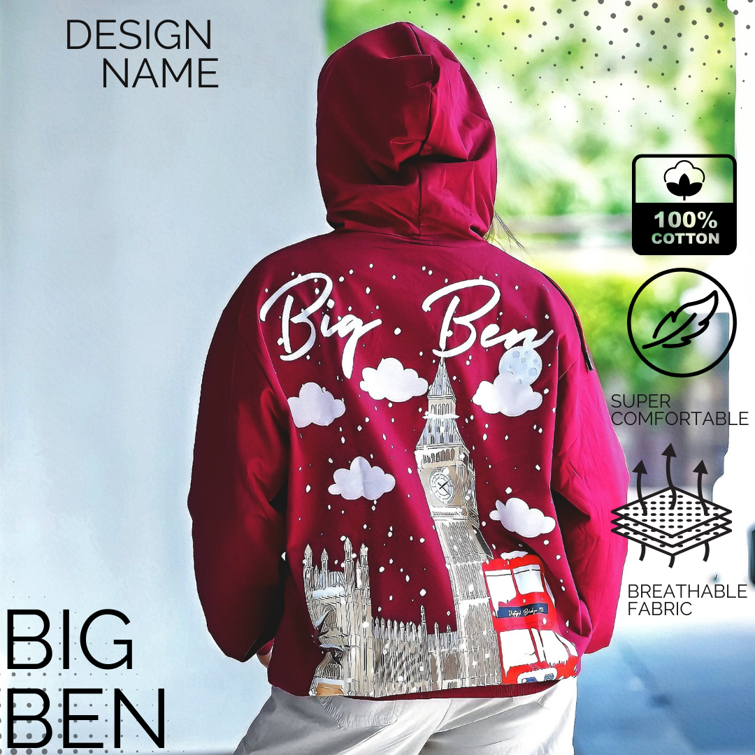 Queen Of London Women Hoodie| Big Ben
