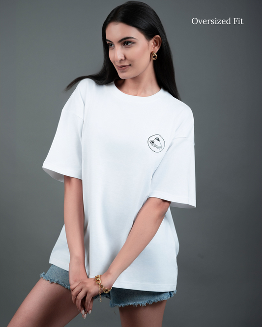 White-Room Women Oversized T-Shirt