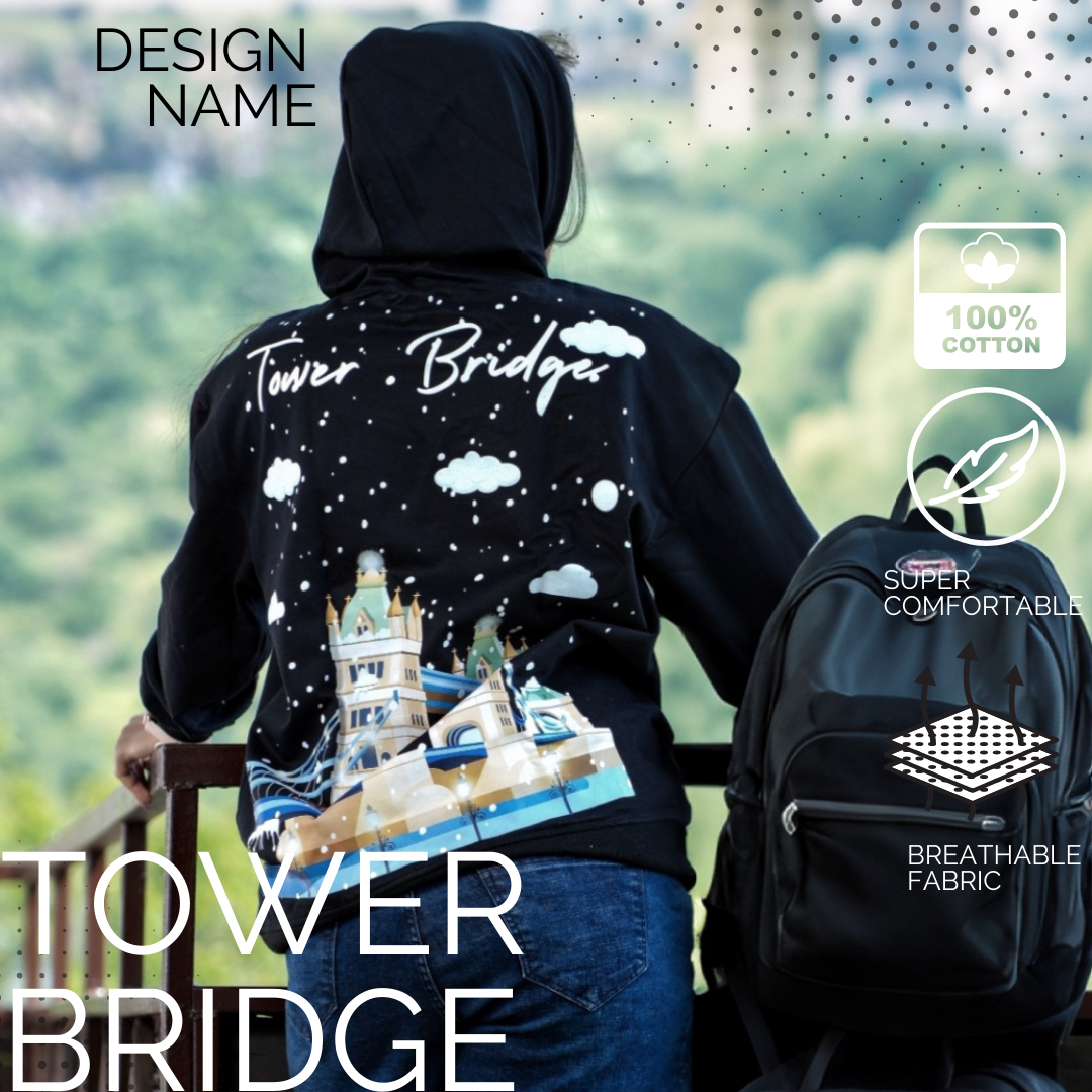 Queen Of London Women Hoodie| Tower Bridge