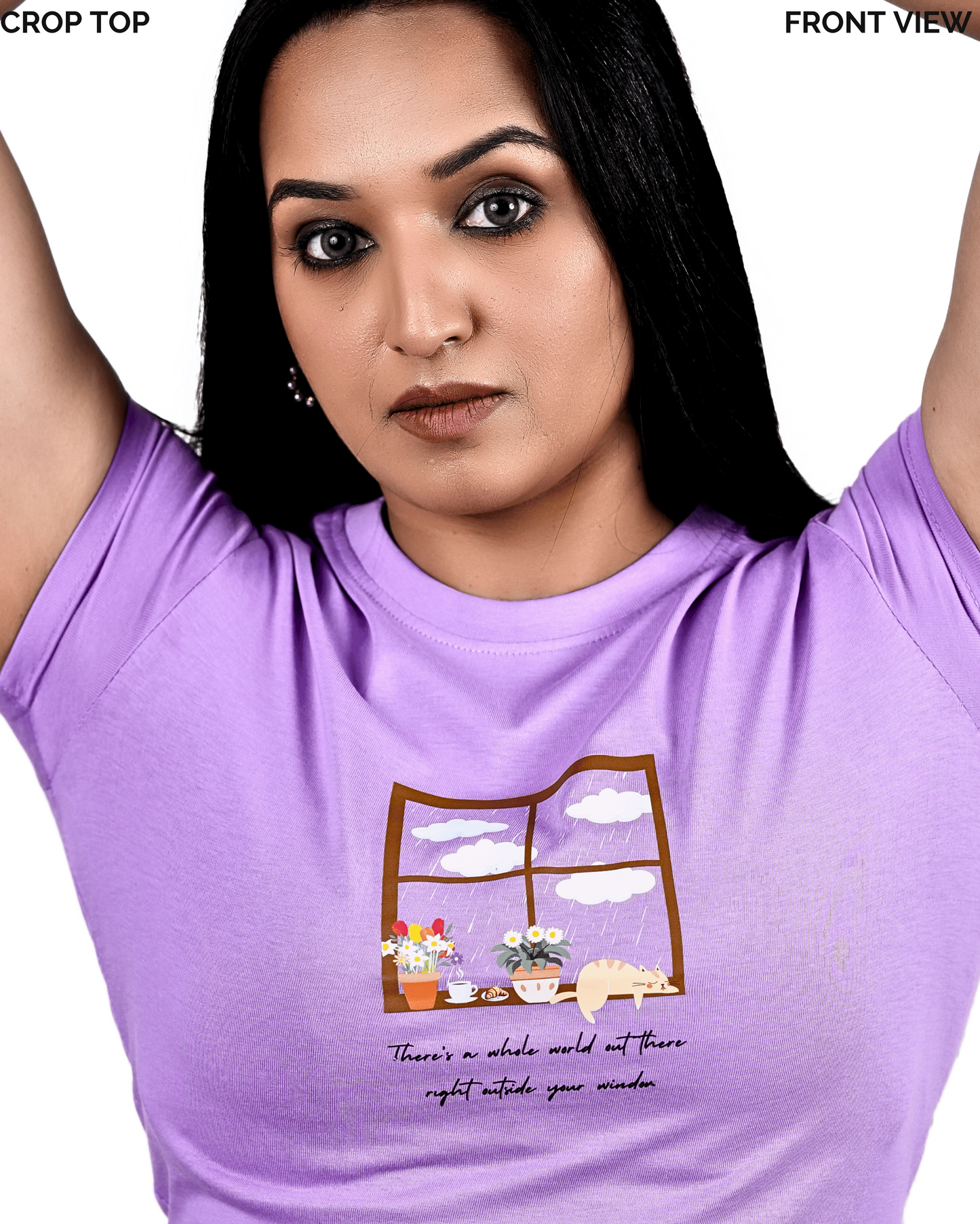 Window Of Hope Crop Top| Lazy Day