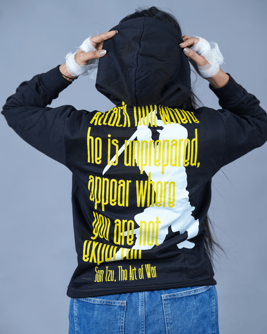 The Art Of War Women Hoodie| Black